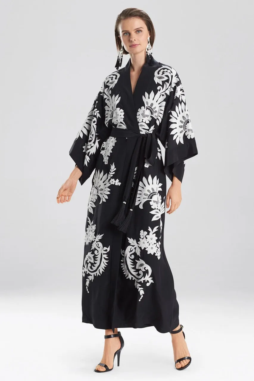 Couture Mantilla Scroll Embroidery Robe