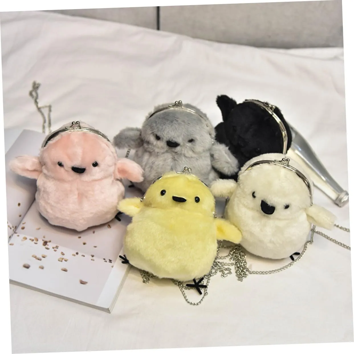Crossbody Bag Cross Body Purse Cartoon Shoulder Bag Cartoon Messenger Bag Plush Shoulder Bag The Chain