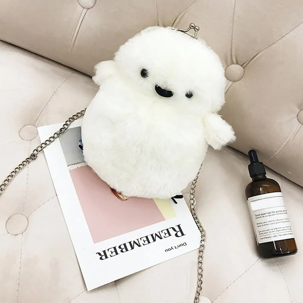 Crossbody Bag Cross Body Purse Cartoon Shoulder Bag Cartoon Messenger Bag Plush Shoulder Bag The Chain
