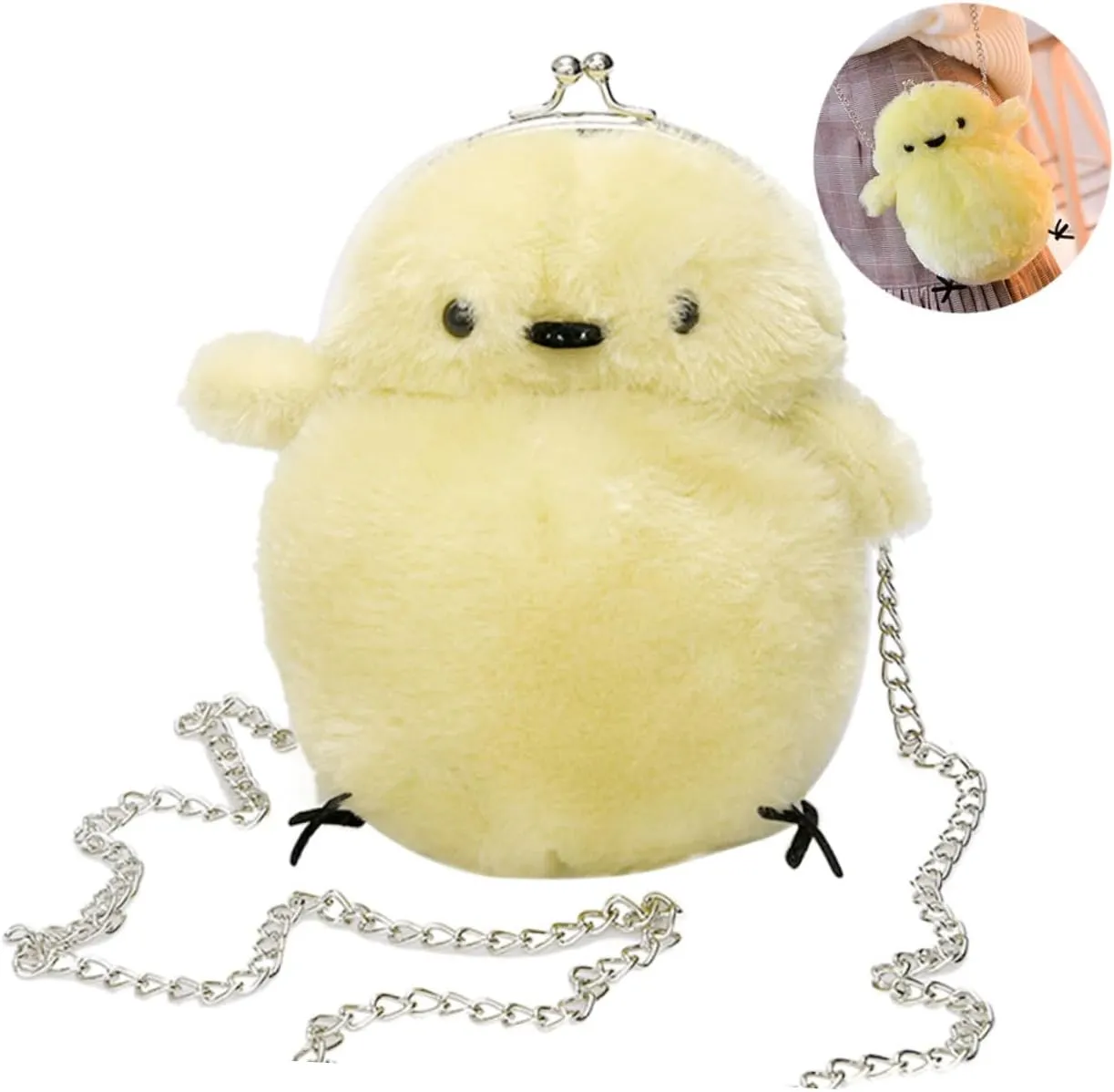 Crossbody Bag Cross Body Purse Cartoon Shoulder Bag Cartoon Messenger Bag Plush Shoulder Bag The Chain