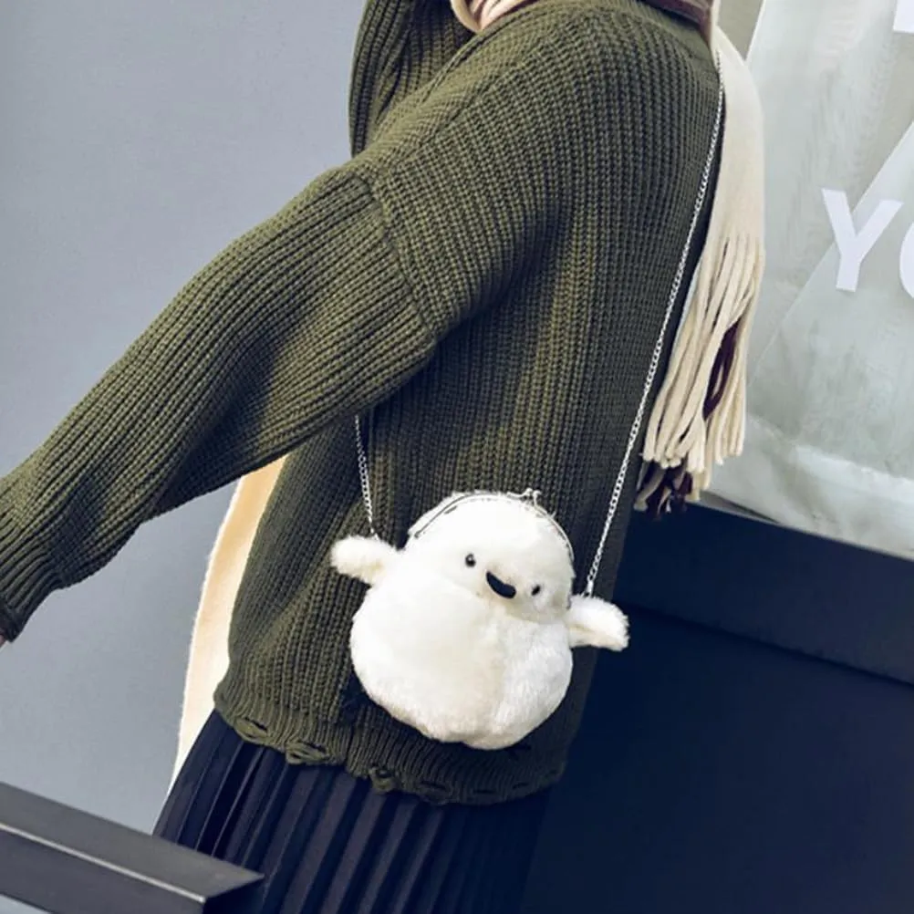 Crossbody Bag Cross Body Purse Cartoon Shoulder Bag Cartoon Messenger Bag Plush Shoulder Bag The Chain