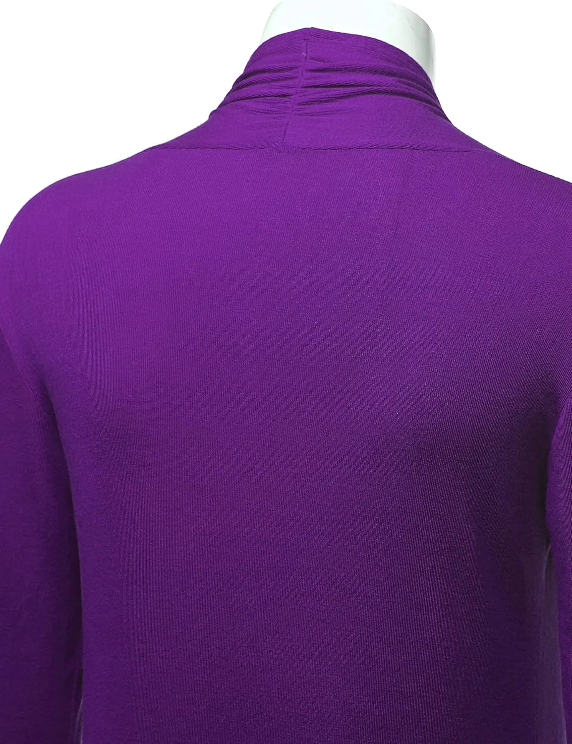 CTC Womens Solid Long Sleeve Open Front Long Cardigan
