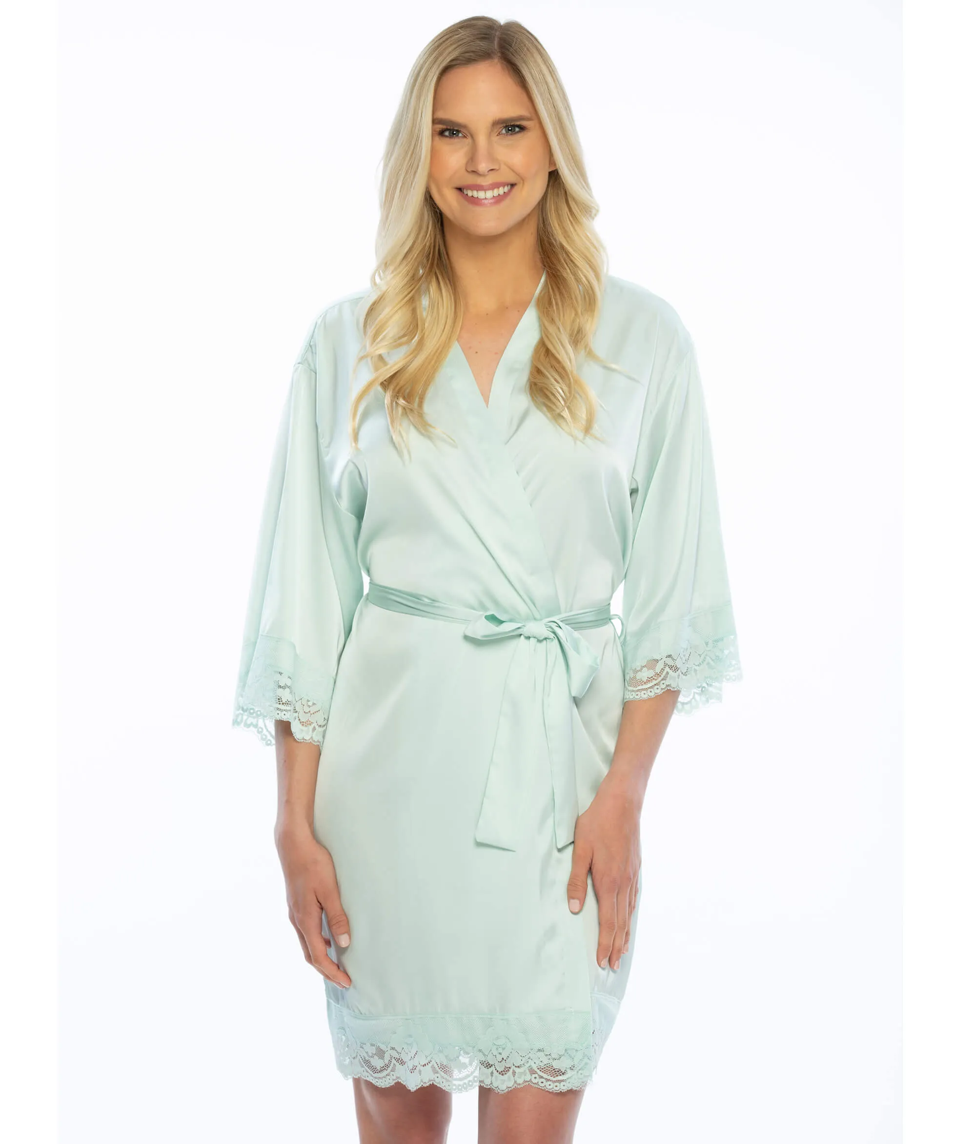 Custom Monogrammed Silk Robe