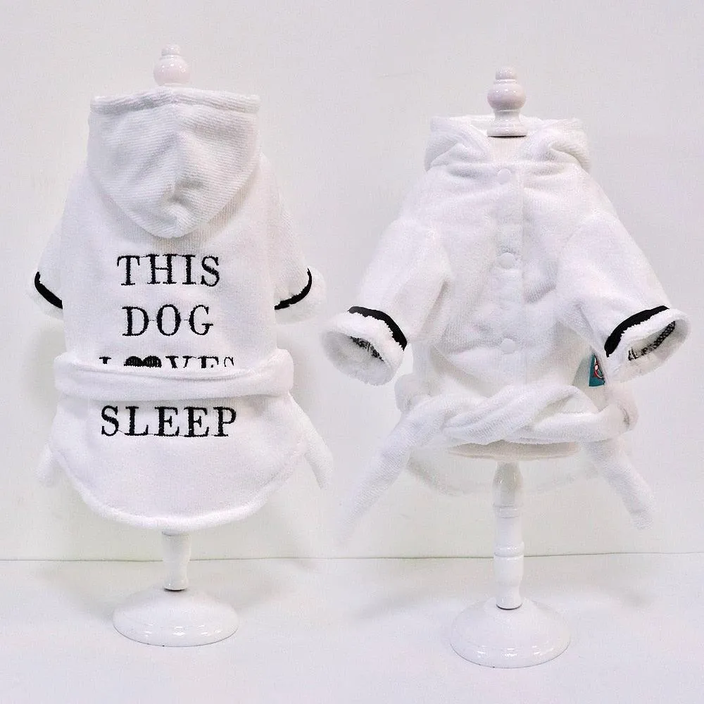 Cute Dog Hooded Pajamas