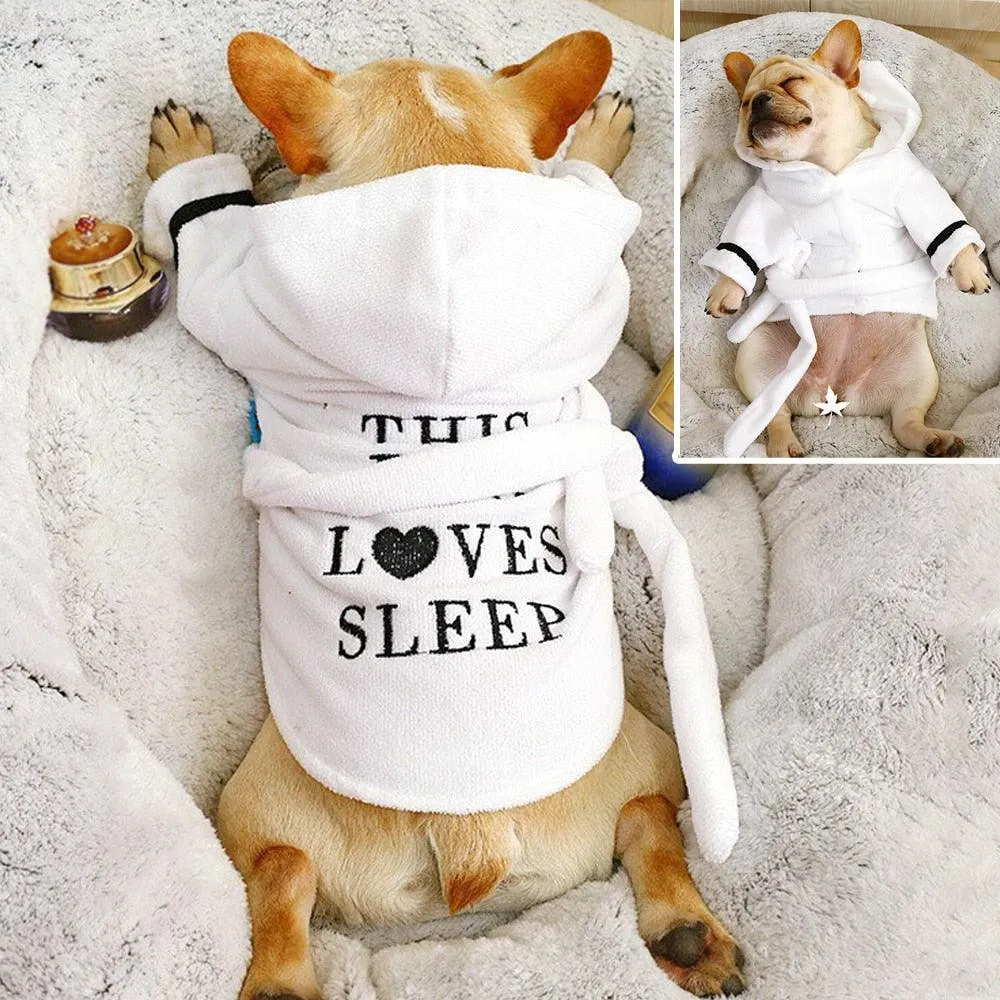 Cute Dog Hooded Pajamas