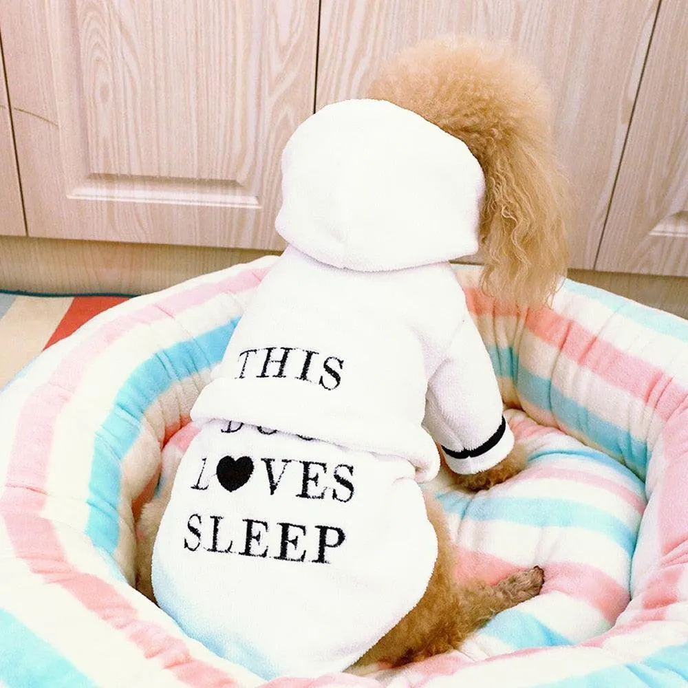 Cute Dog Hooded Pajamas