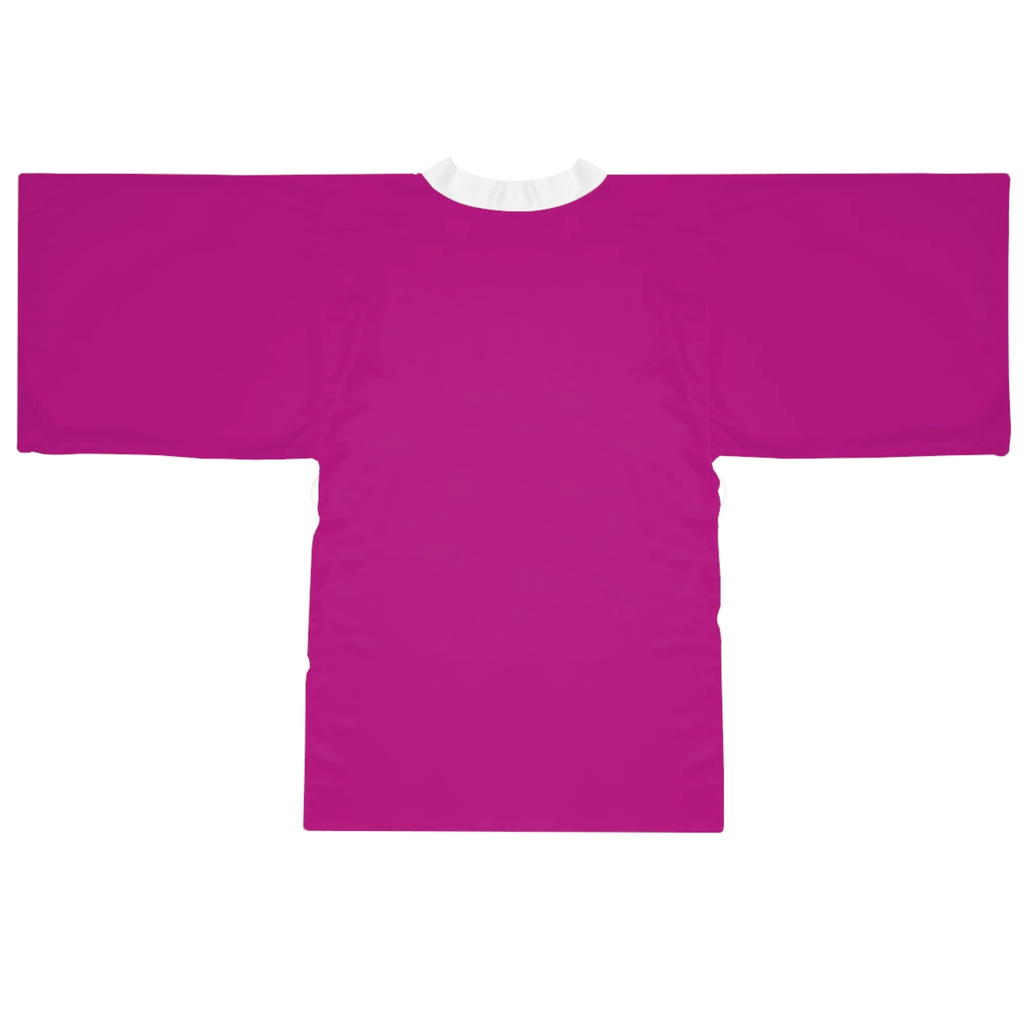 Dark Pink Long Sleeve Kimono Robe