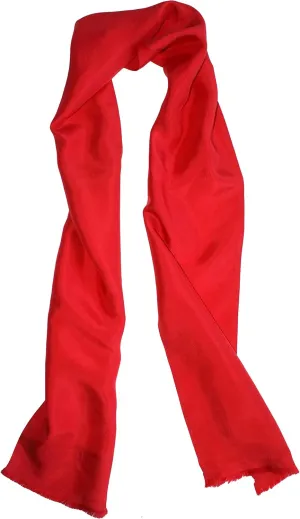 Dashing Red Silk Aviator Scarf Pure 100% Silk  8 x 60