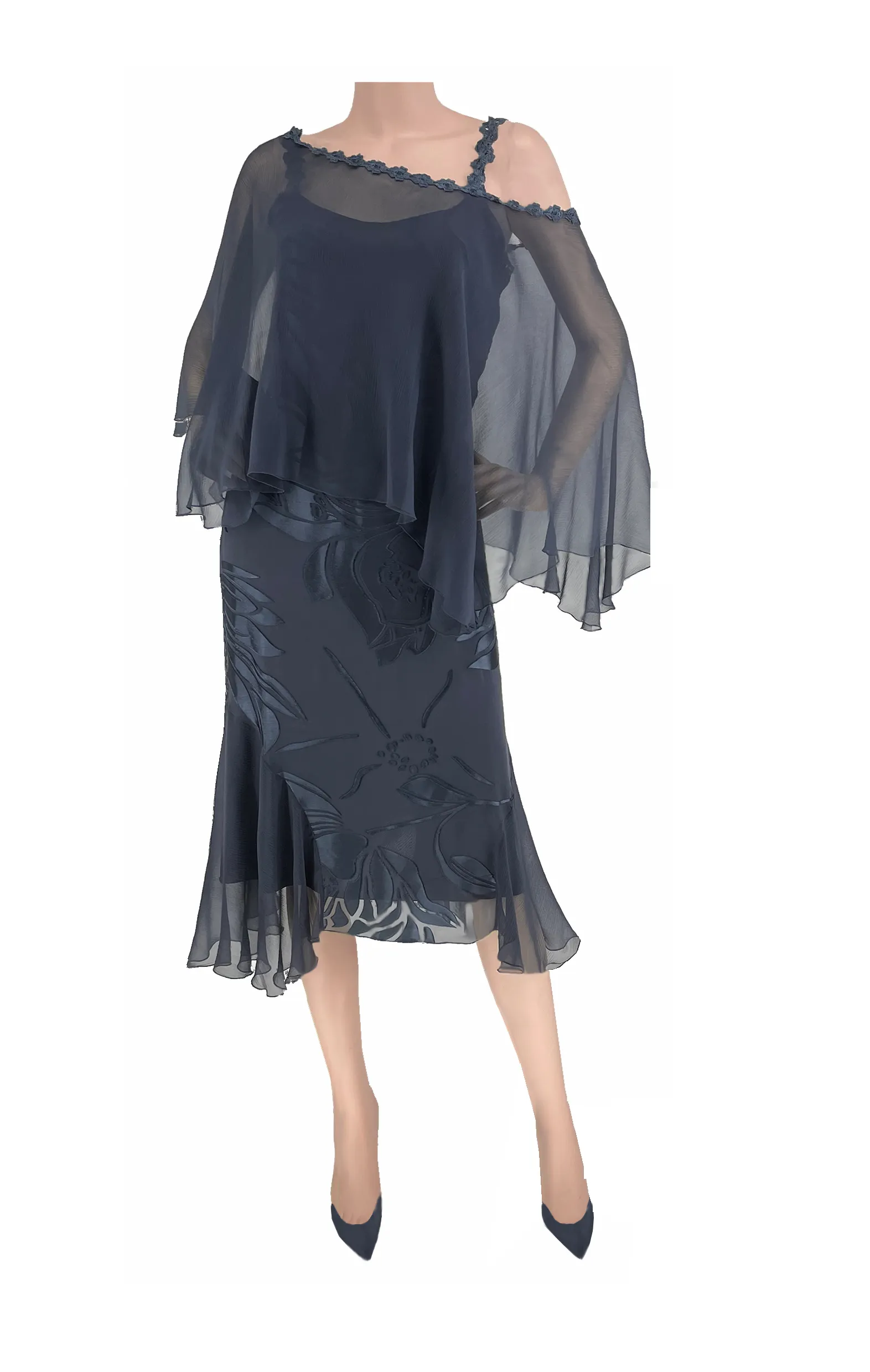 Devore Indigo Dress D1834H