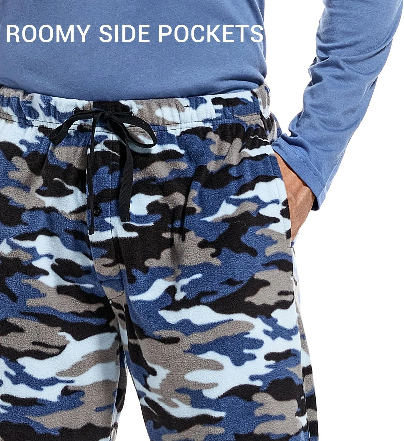 DG Hill Pajama Pants Men - Flannel Pajama Pants Fleece PJS Sets Cotton Top - Mens Pajama Set PJ Sleep Pant Loungewear Sets