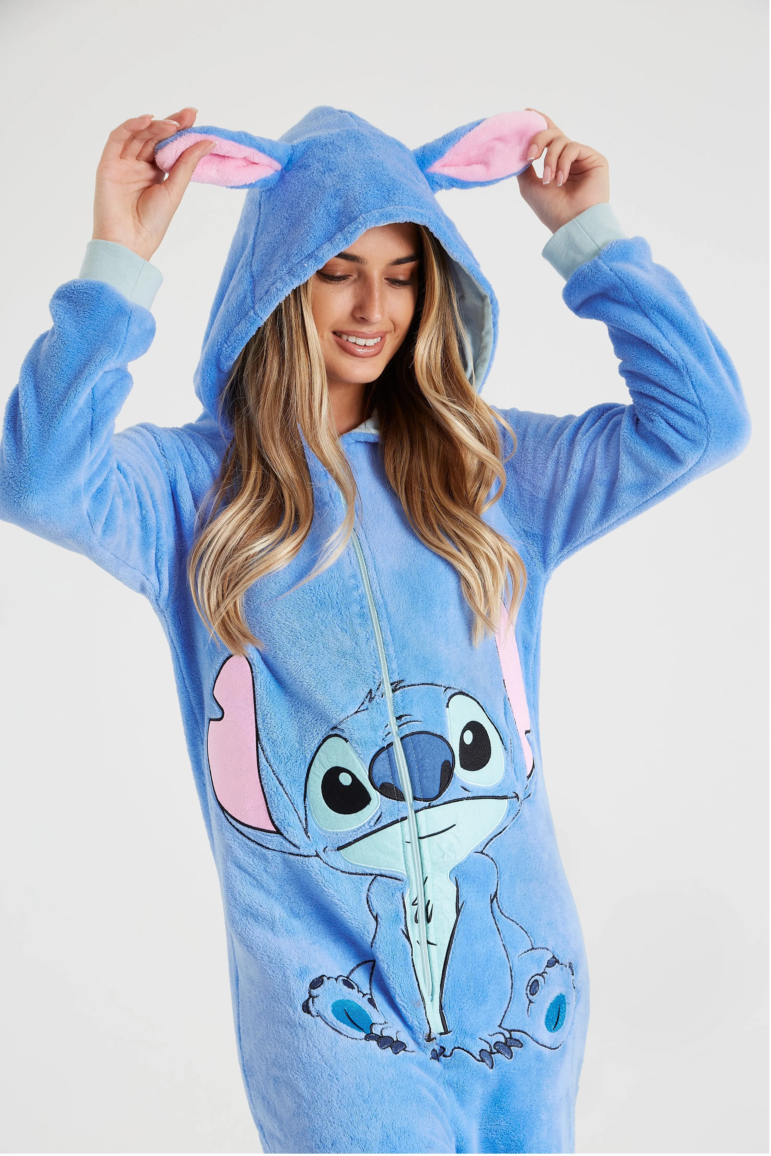 Disney Lilo and Stitch Onesie, Warm Sleepwear for Women