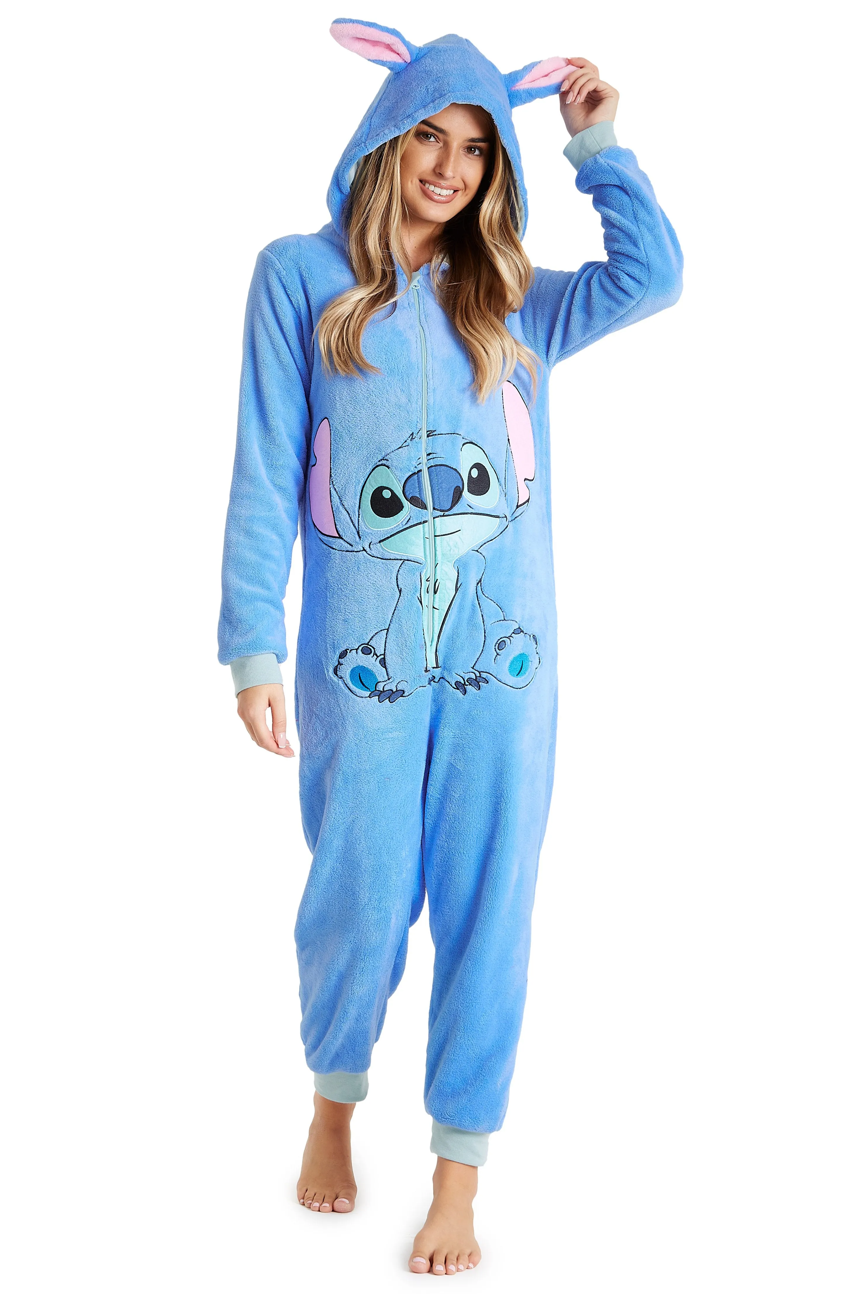 Disney Lilo and Stitch Onesie, Warm Sleepwear for Women