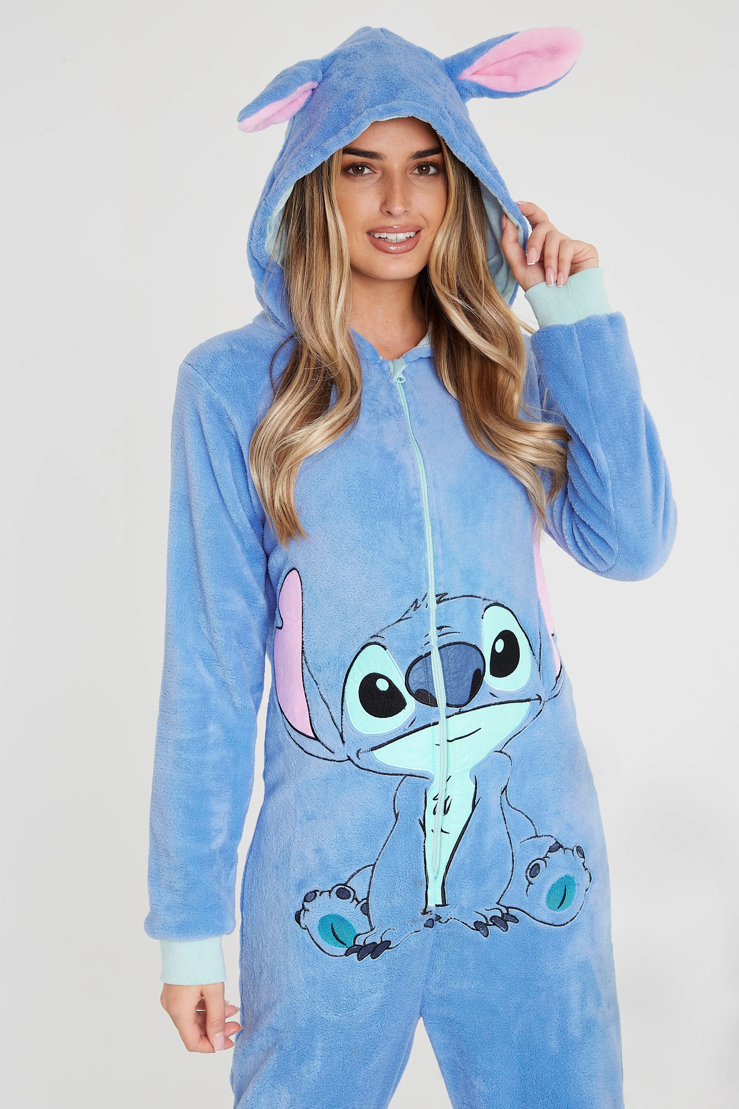 Disney Lilo and Stitch Onesie, Warm Sleepwear for Women
