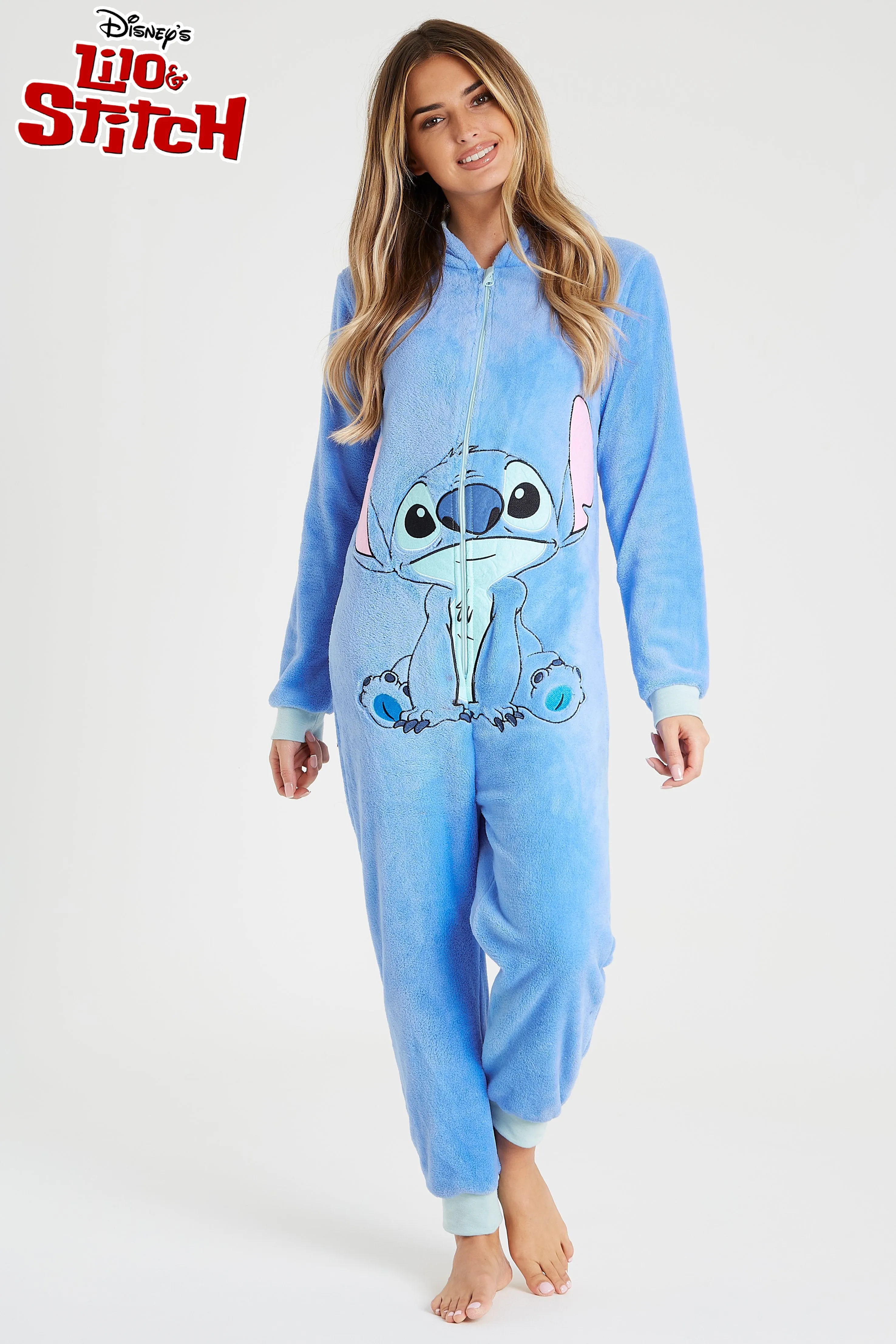 Disney Lilo and Stitch Onesie, Warm Sleepwear for Women
