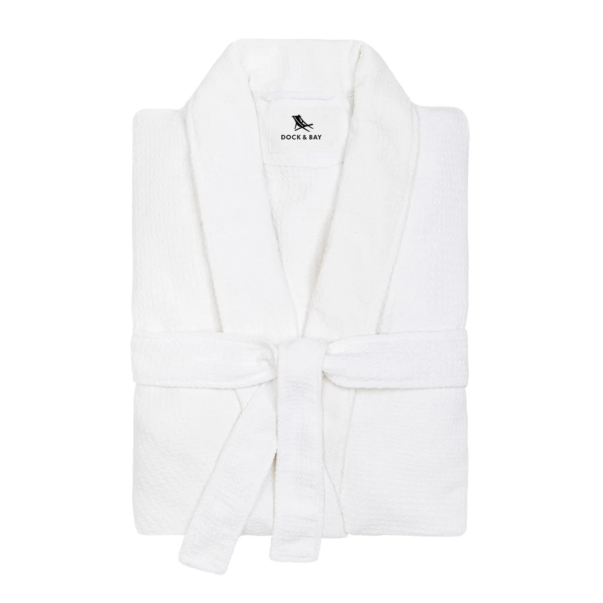 Dock & Bay Bath Robe - Crystal White - Outlet