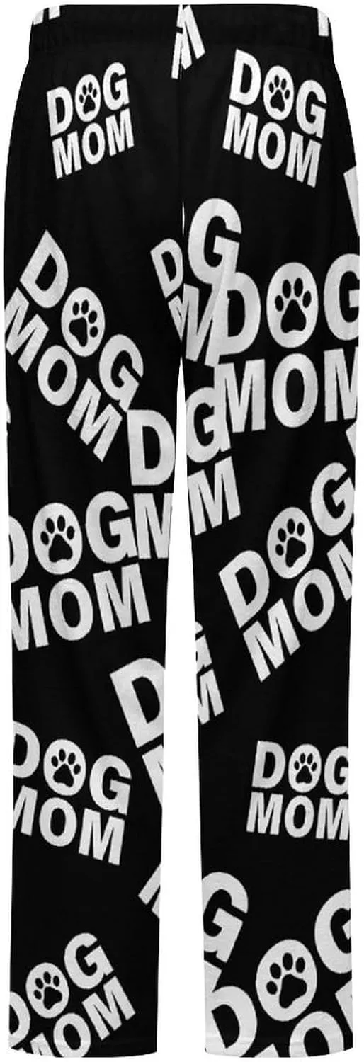 Dog MOM Women's Flannel Pajama Pants Fleece Lounge Sleep Bottoms PJ