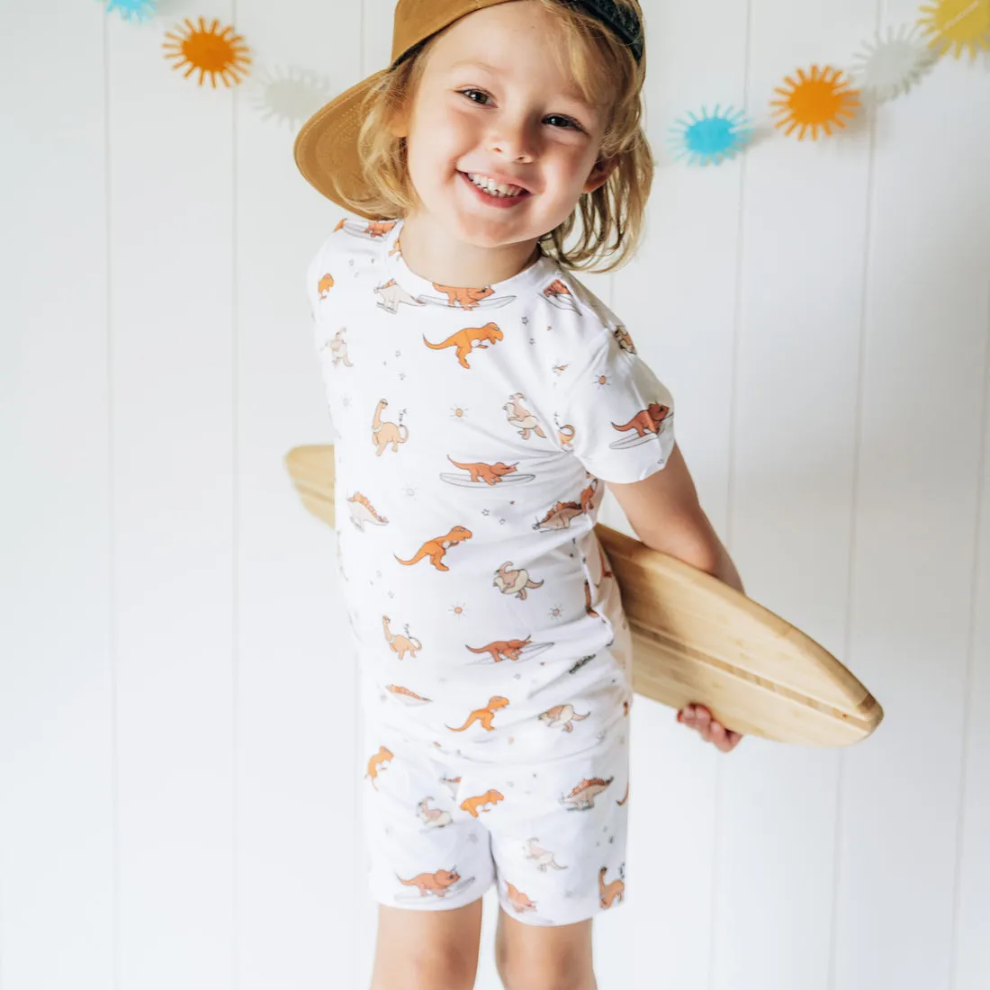 Dream Big Little Co. Dinomite Summer Dream Short Set