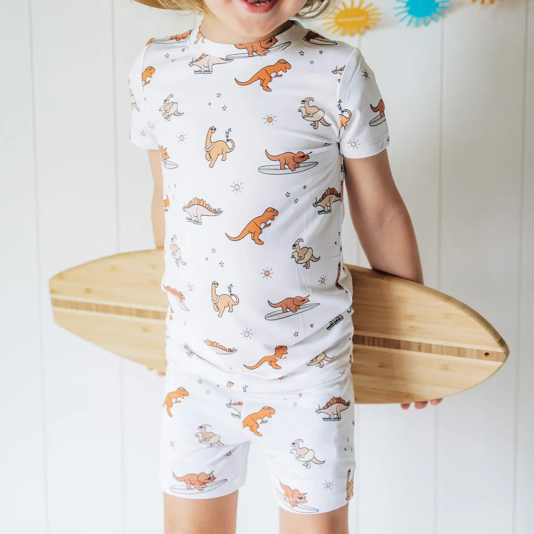 Dream Big Little Co. Dinomite Summer Dream Short Set