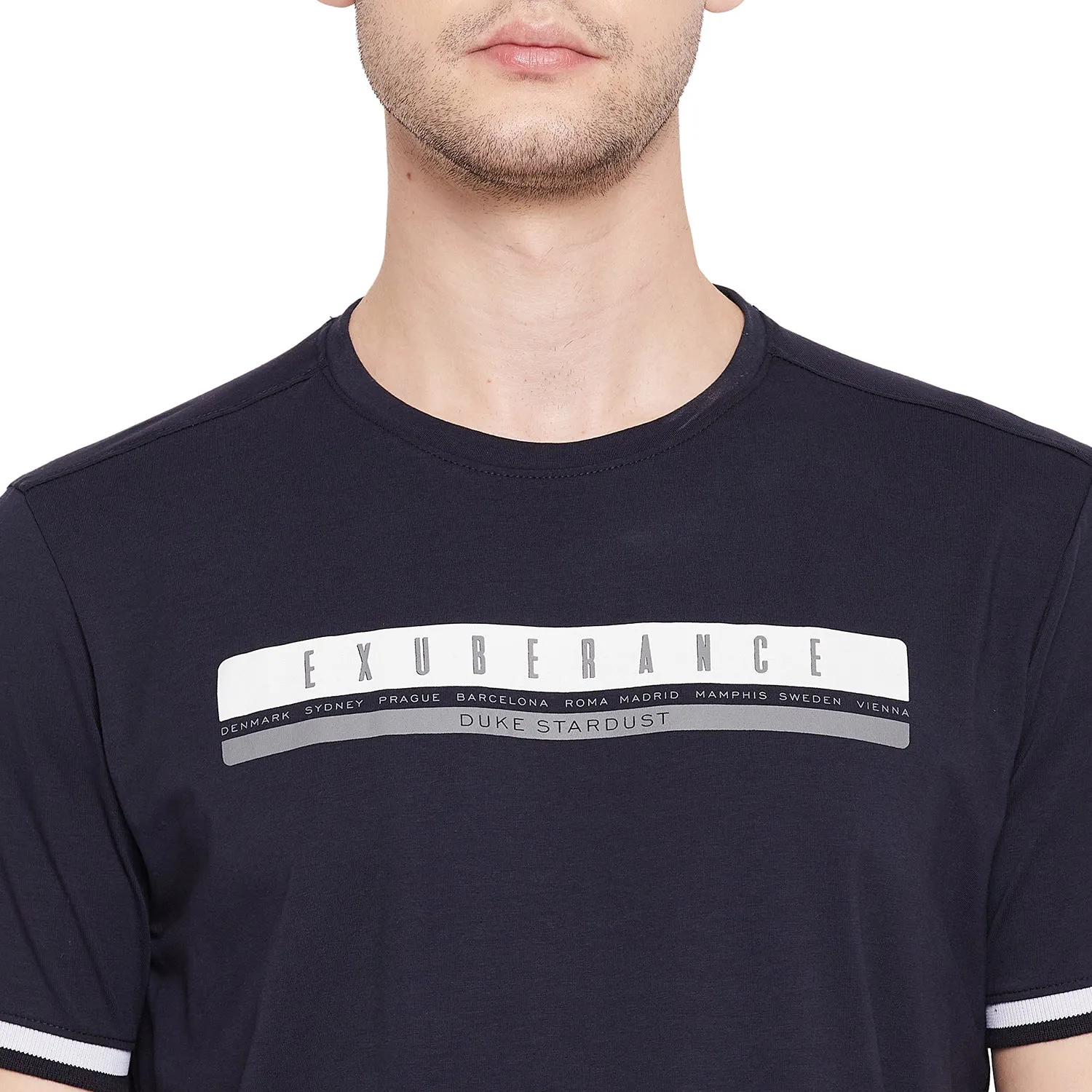 Duke Stardust Men Half Sleeve Cotton T-shirt (LF5264)