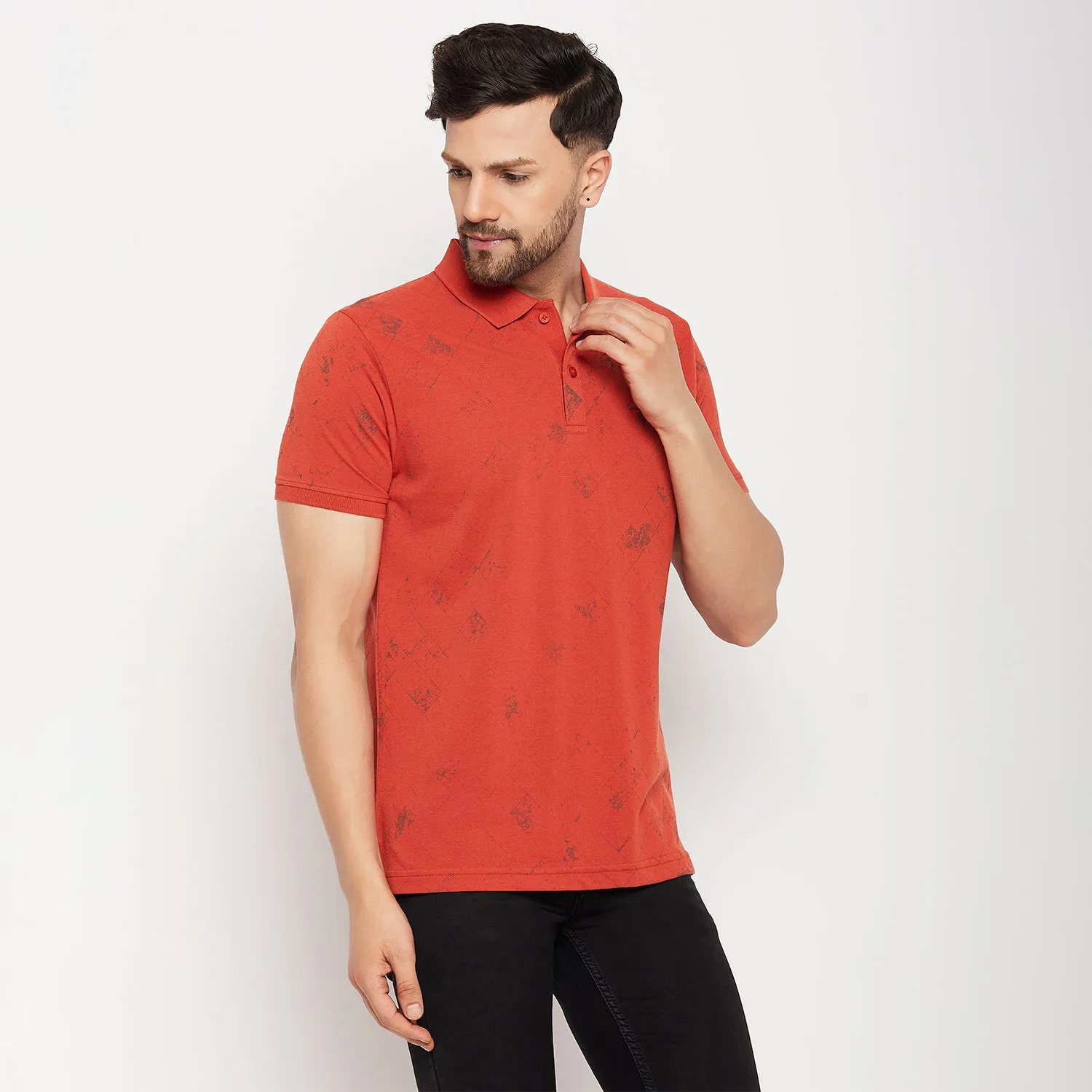 Duke Stardust Men Half Sleeve Cotton T-shirt (LF5776)