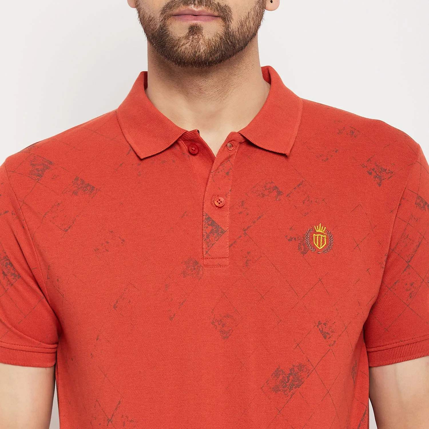 Duke Stardust Men Half Sleeve Cotton T-shirt (LF5776)