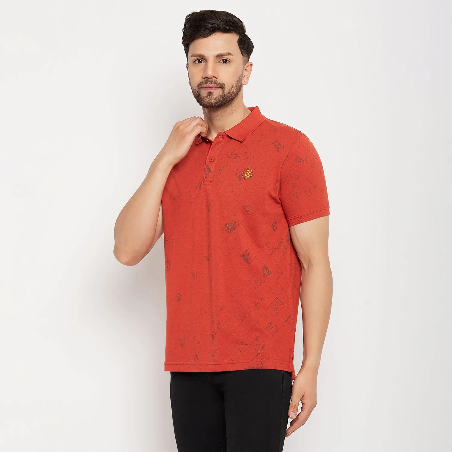 Duke Stardust Men Half Sleeve Cotton T-shirt (LF5776)
