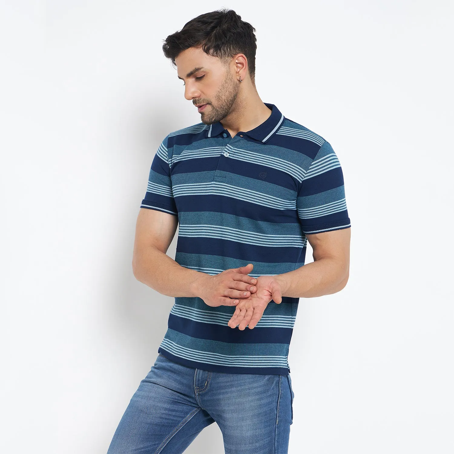 Duke Stardust Men Half Sleeve Cotton T-shirt (LF7081)
