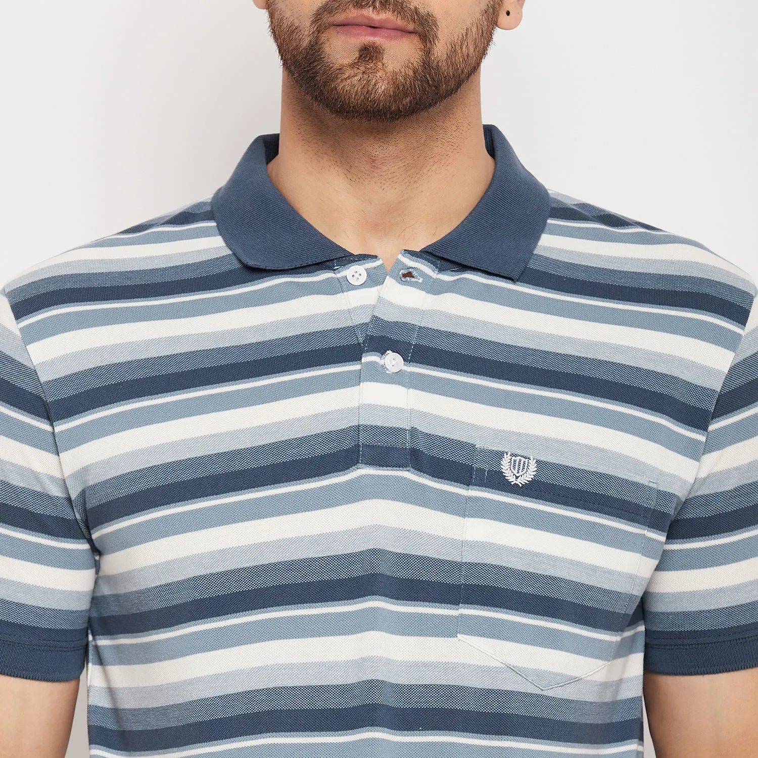 Duke Stardust Men Half Sleeve Polo Neck Cotton T-shirt (LF5846)