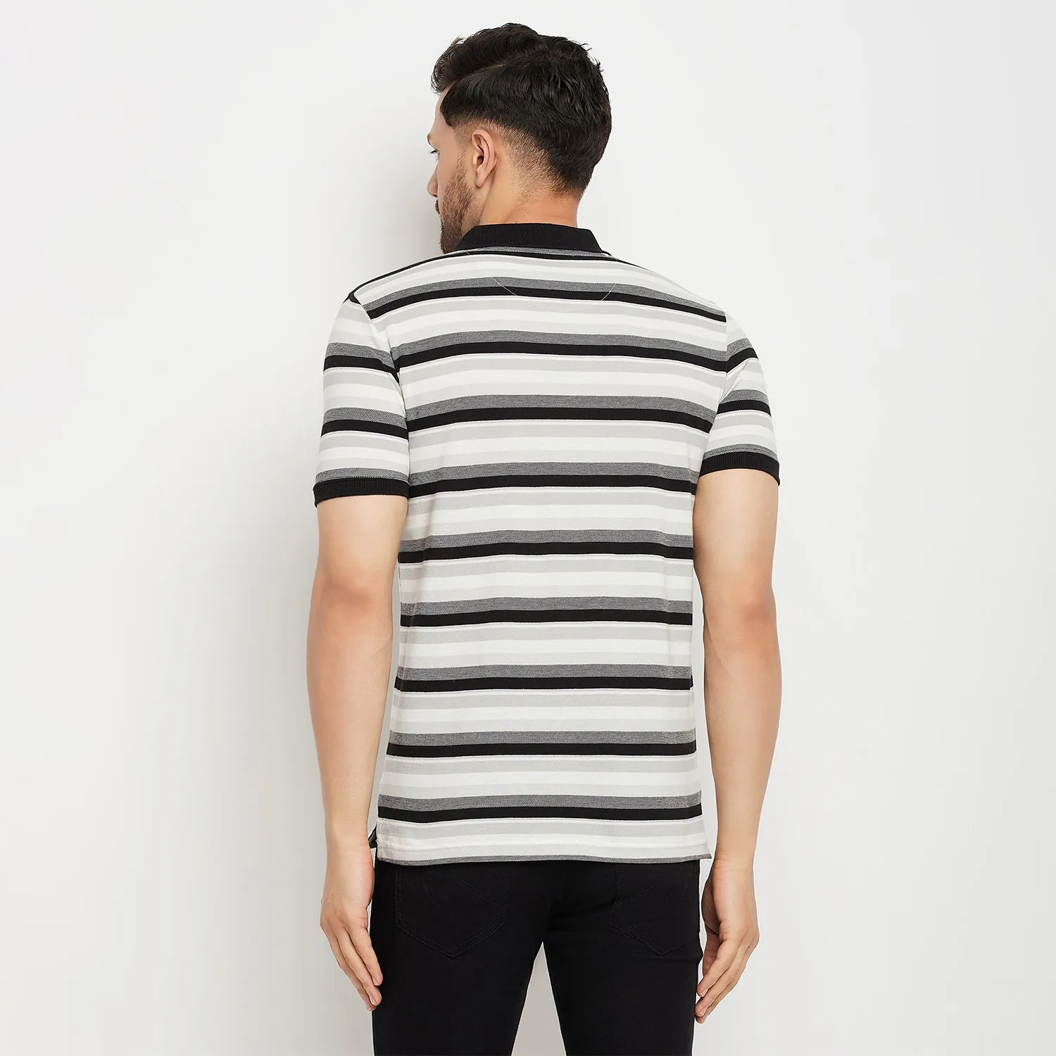 Duke Stardust Men Half Sleeve Polo Neck Cotton T-shirt (LF5846)