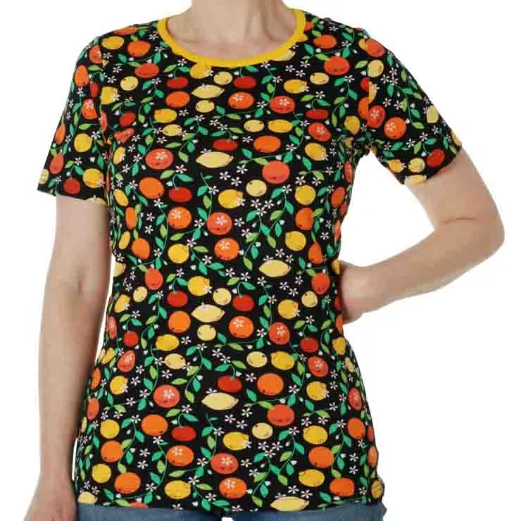 DUNS Short Sleeved T-shirt Adult - Citrus Black