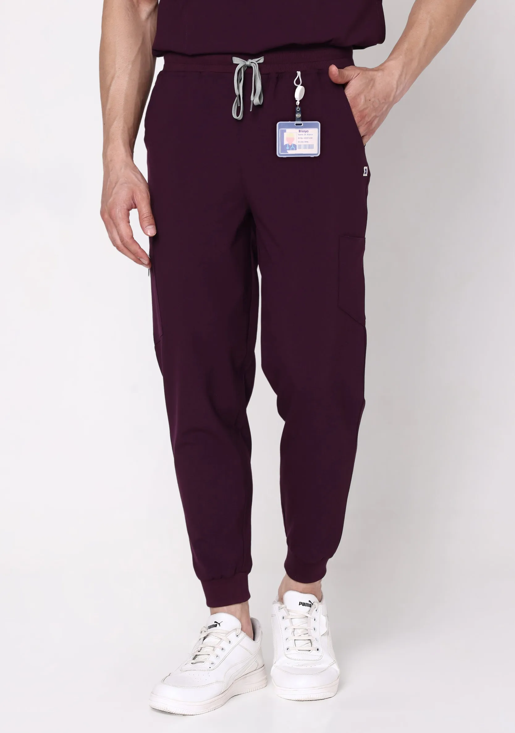 Ecoflex Men's Jogger (Wine) Scrubs