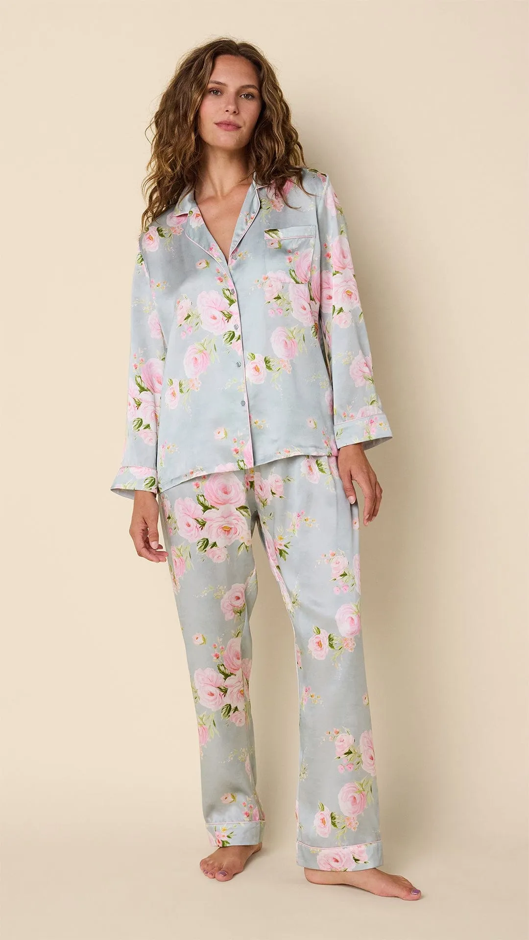 Eden Rose Silk Pajama