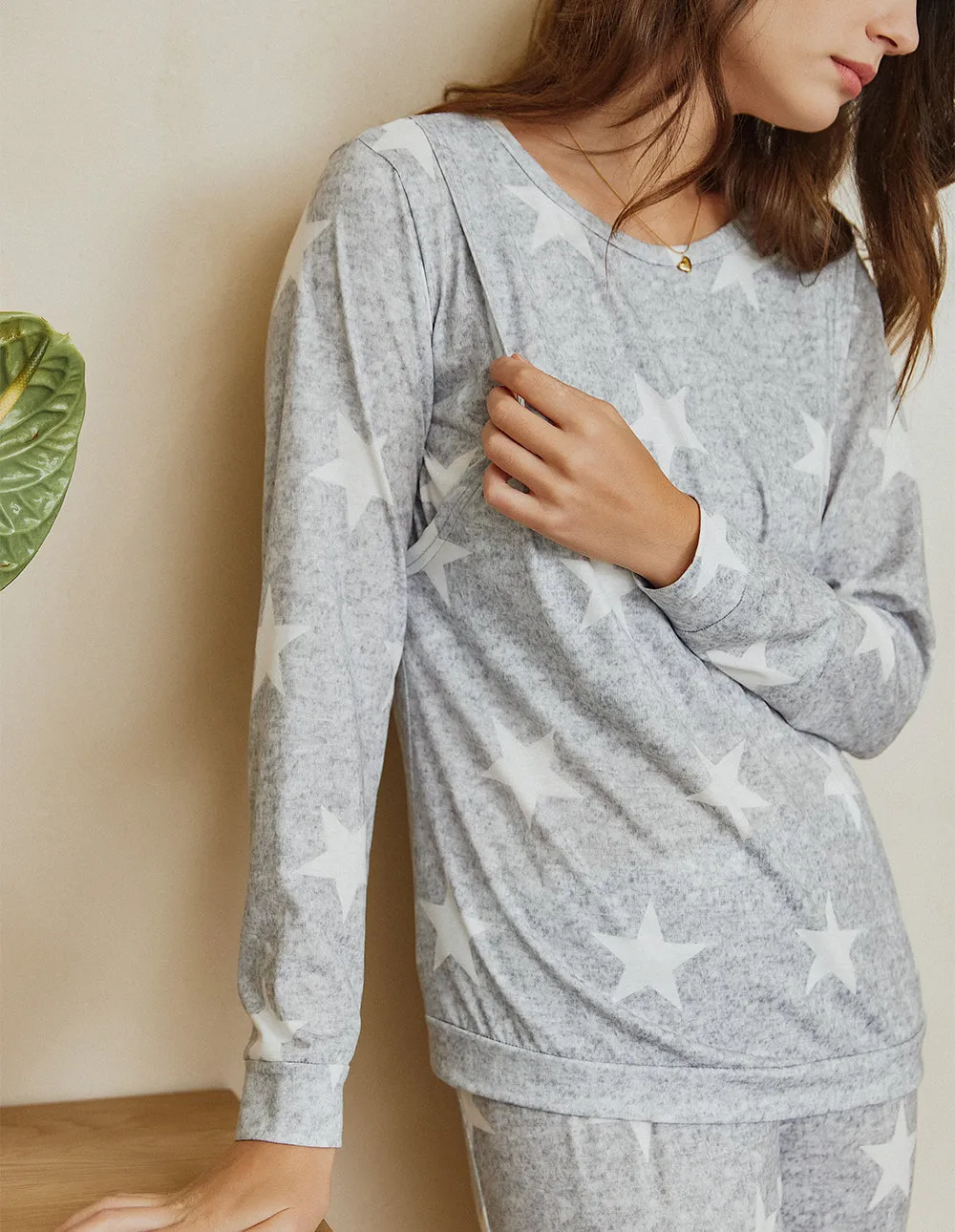 Ekouaer Materntiy Nursing Pajamas Set (US Only)