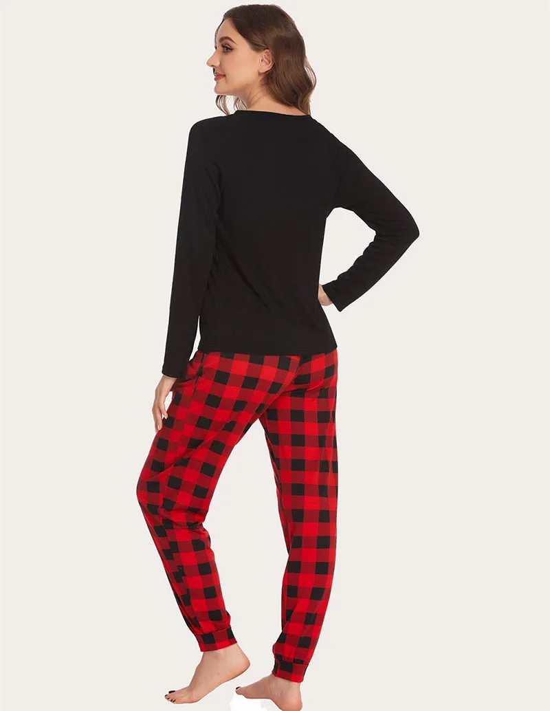 Ekouaer Tops and Long Pants Lounge Set (US Only)