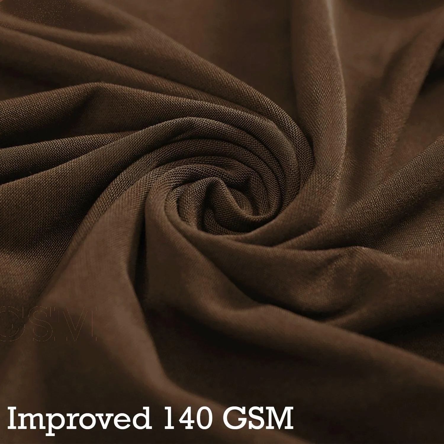 Elastic Stretchable Dining Chair Cover with Frill, Coffee Brown