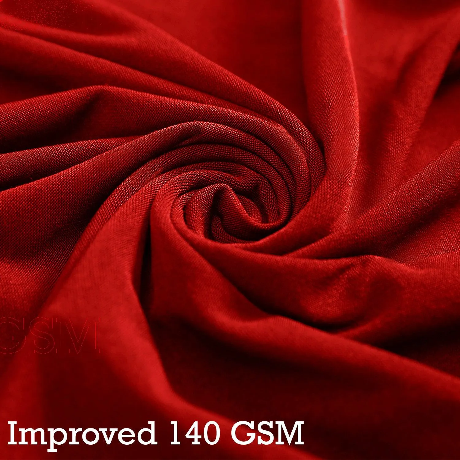 Elastic Stretchable Dining Chair Cover with Frill, Scarlet Red