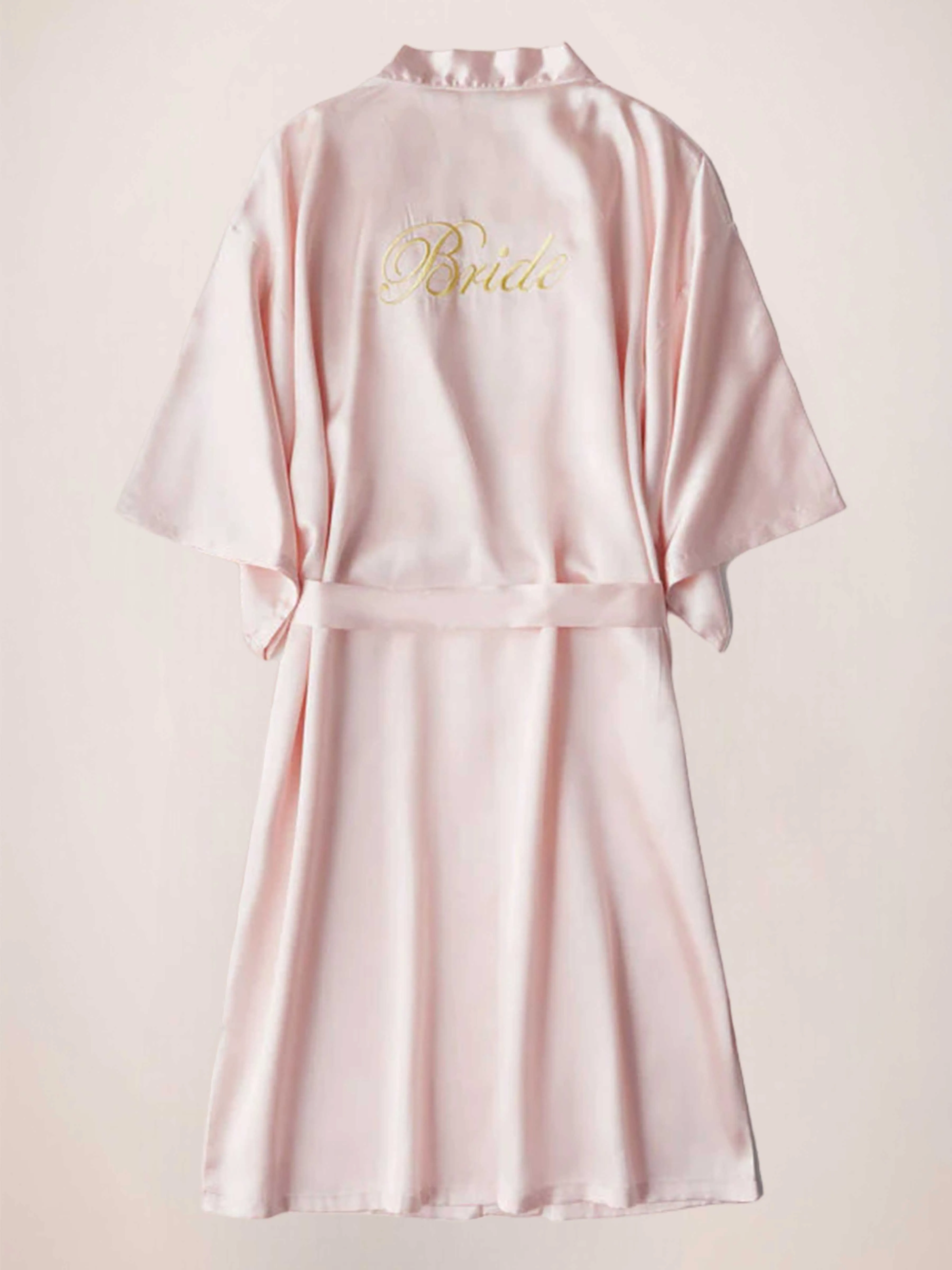Elegant Sleeves Satin Morning Robes For Bride