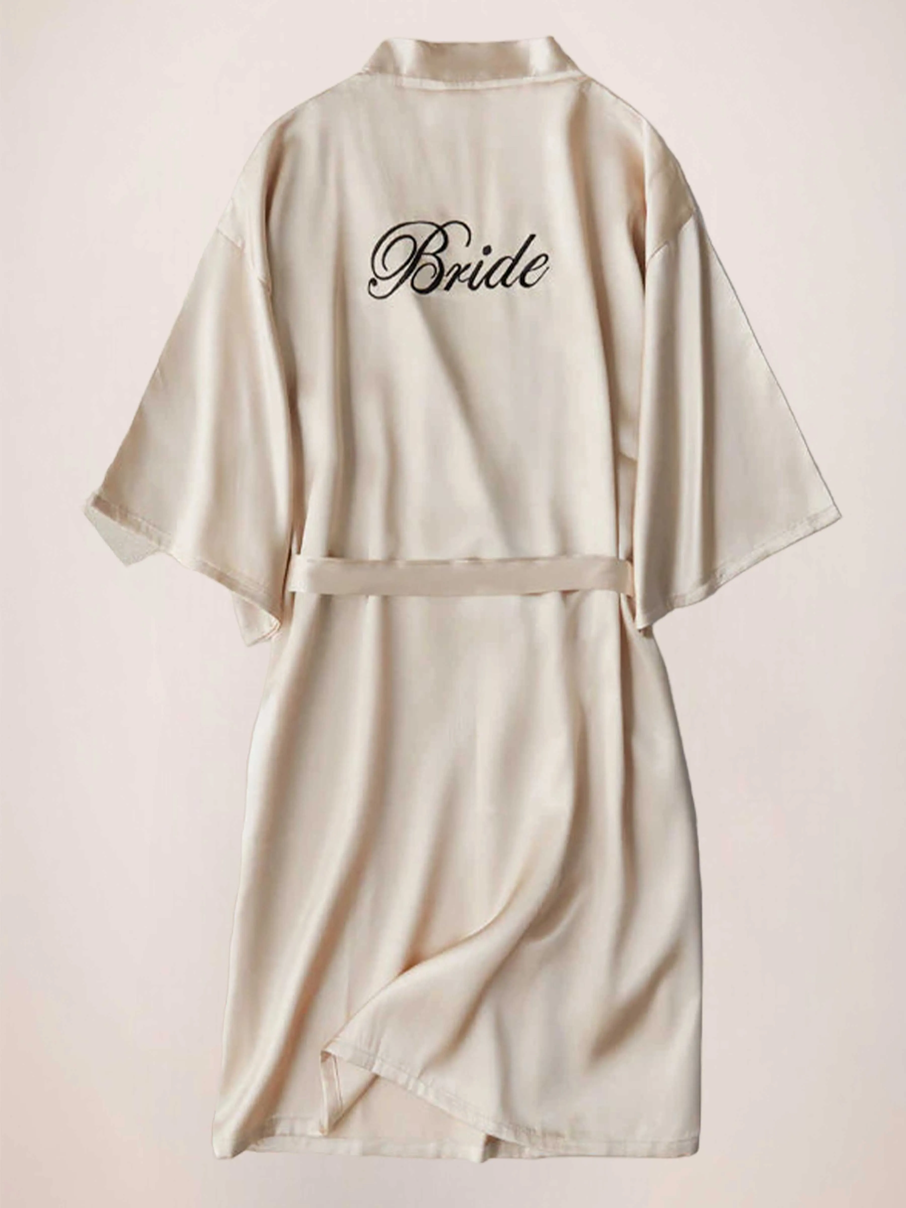 Elegant Sleeves Satin Morning Robes For Bride