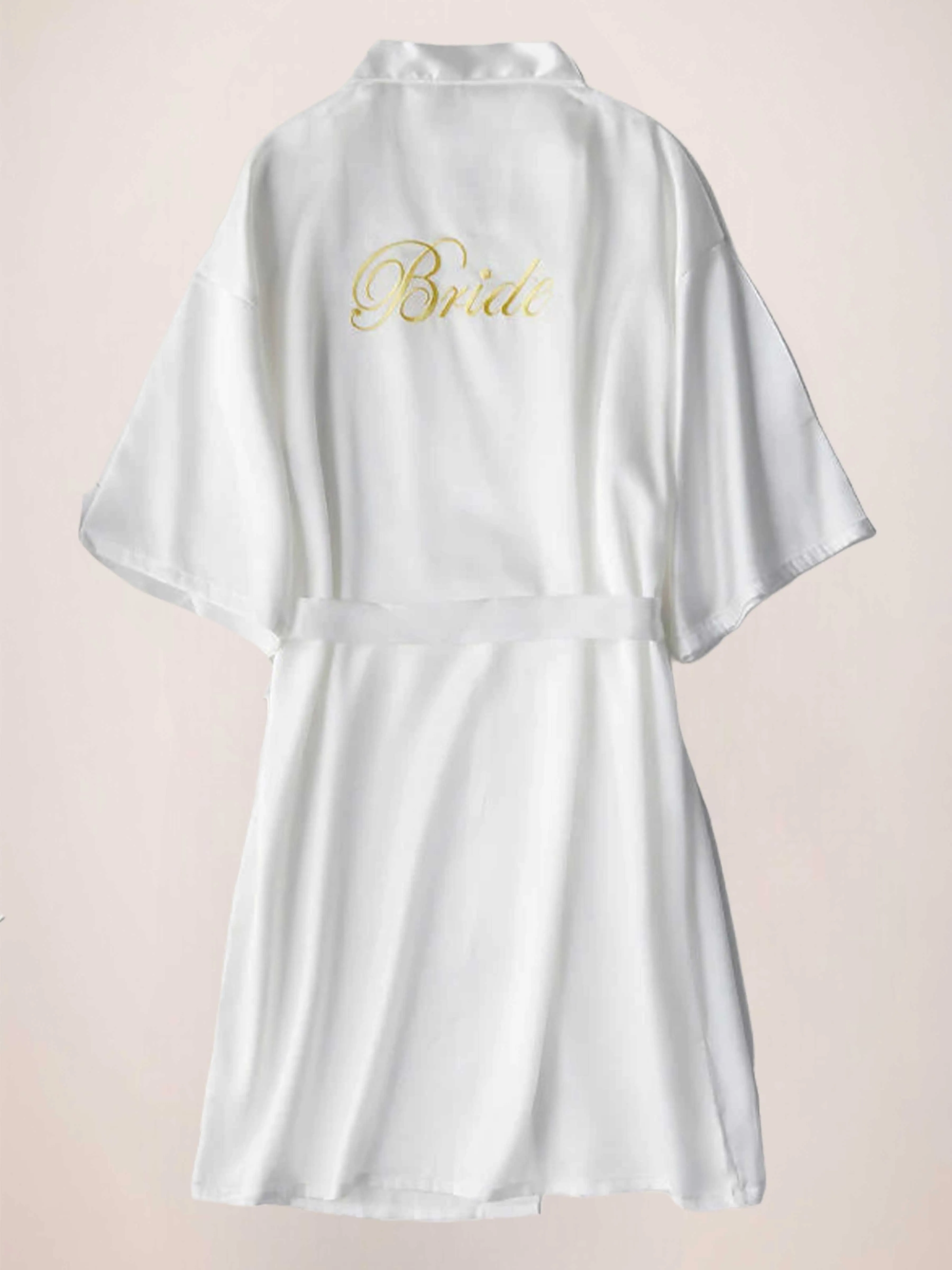 Elegant Sleeves Satin Morning Robes For Bride
