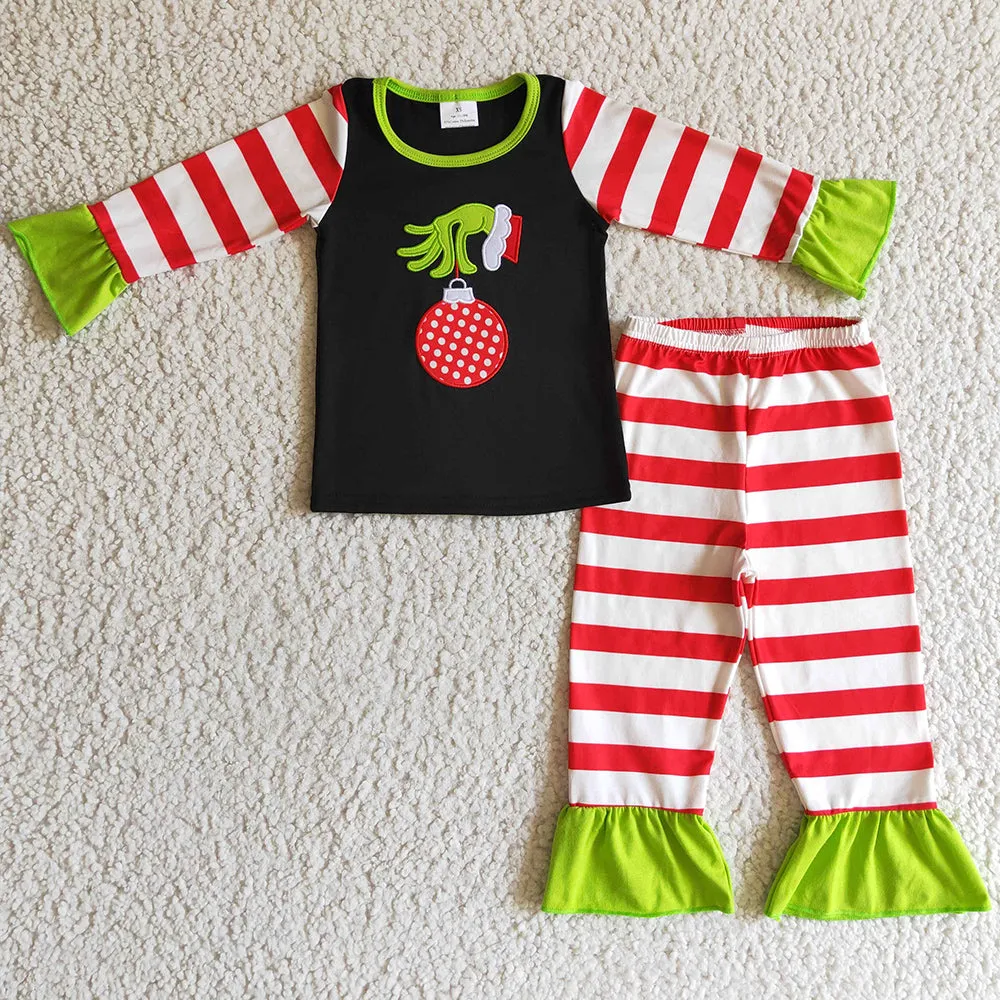 Embroider Boutique Boys Pajamas Christmas Sleepwear Set GLP0284 BLP0108
