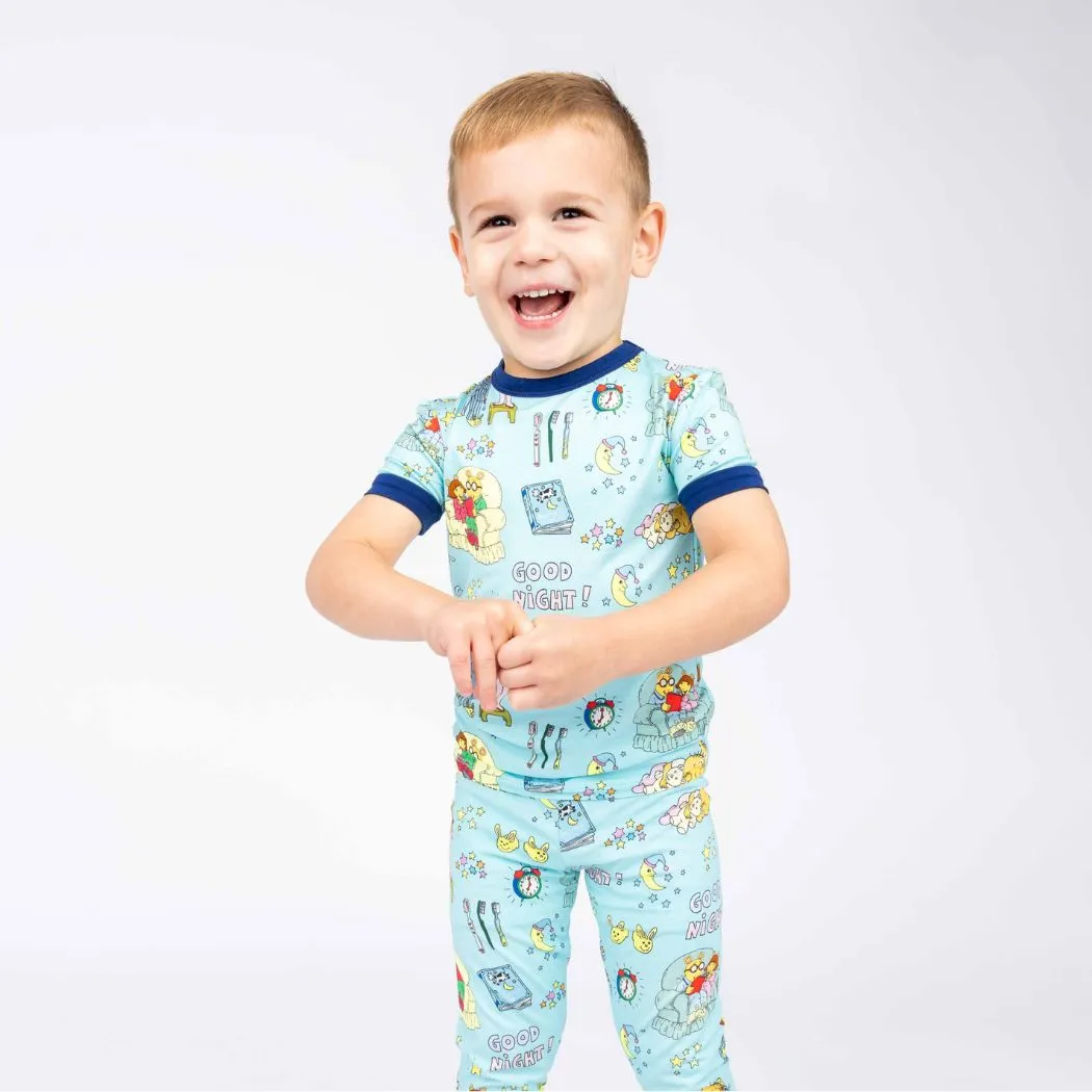 Emerson and Friends Good Night Arthur™ Bamboo Short Sleeve Kids Pajama Pants Set