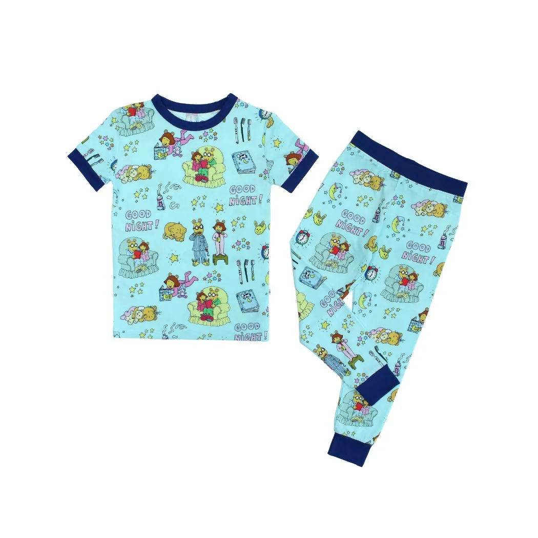 Emerson and Friends Good Night Arthur™ Bamboo Short Sleeve Kids Pajama Pants Set