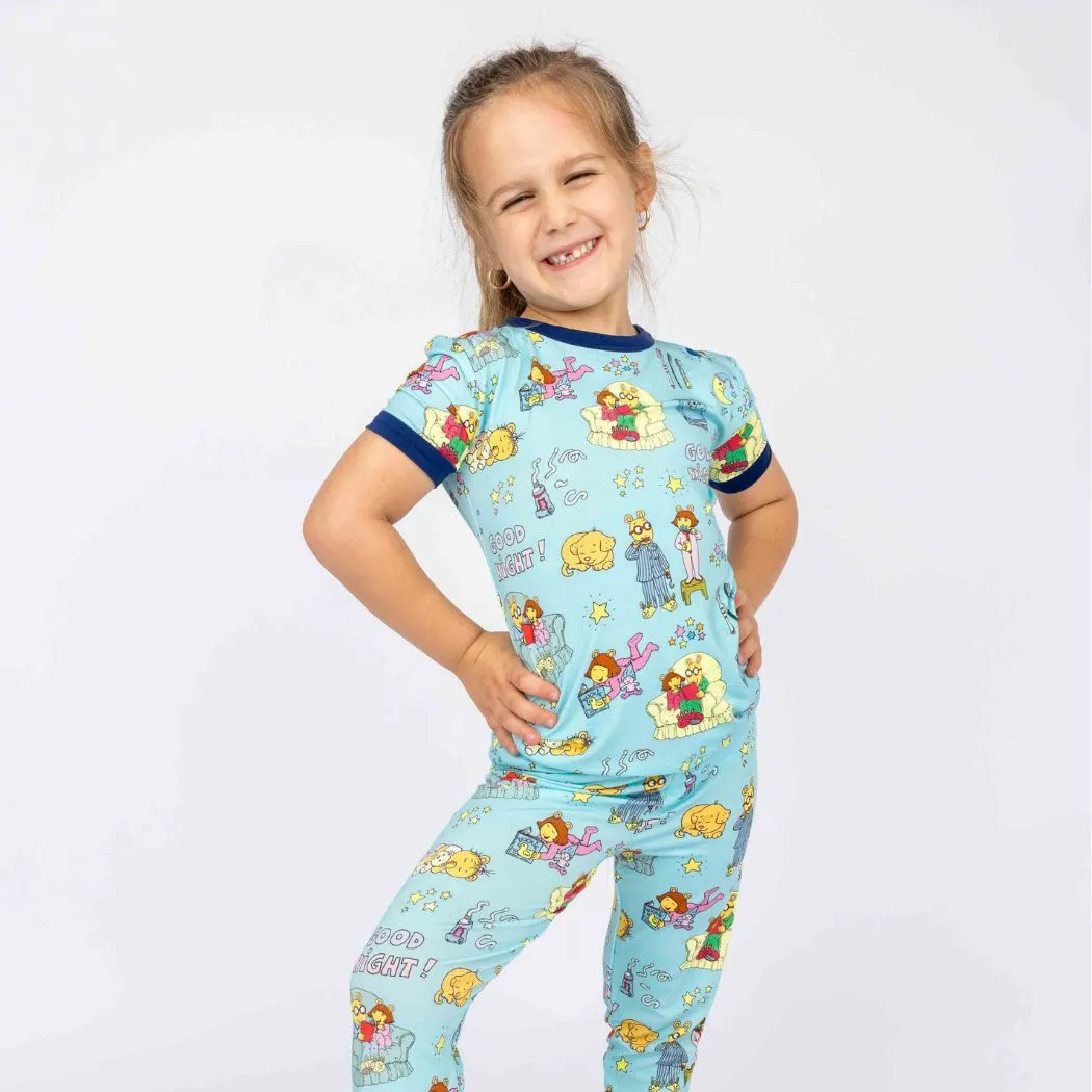 Emerson and Friends Good Night Arthur™ Bamboo Short Sleeve Kids Pajama Pants Set