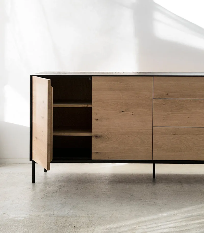 Ethnicraft / Oak Blackbird Sideboard / 180x45x80cm
