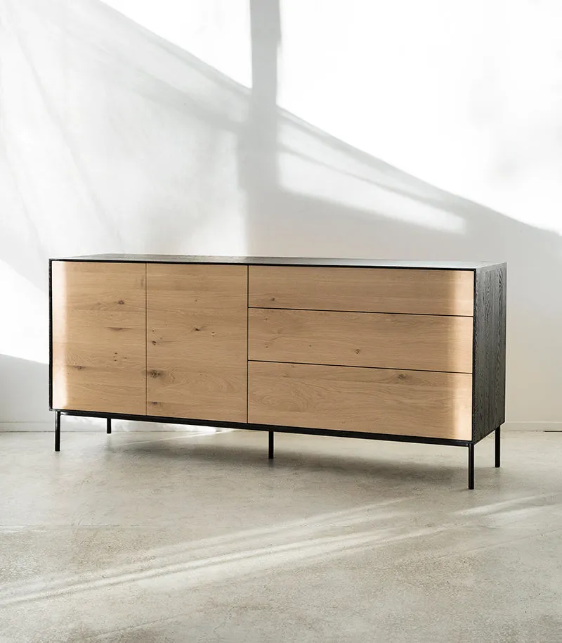 Ethnicraft / Oak Blackbird Sideboard / 180x45x80cm