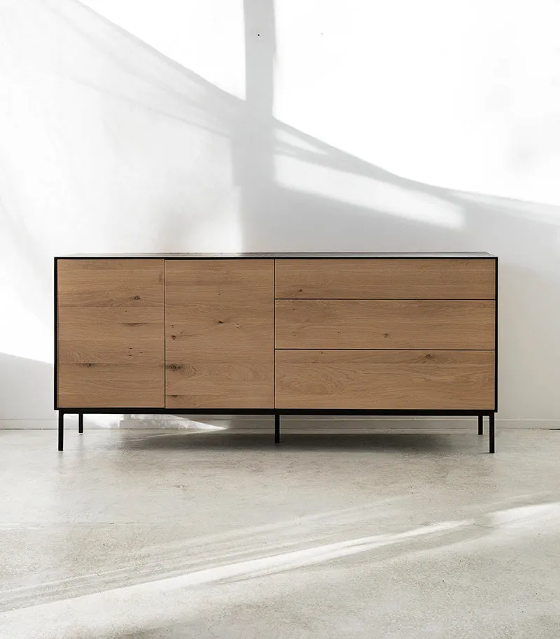 Ethnicraft / Oak Blackbird Sideboard / 180x45x80cm