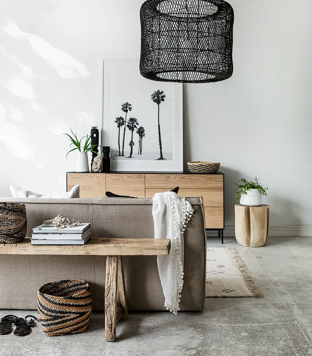 Ethnicraft / Oak Blackbird Sideboard / 180x45x80cm
