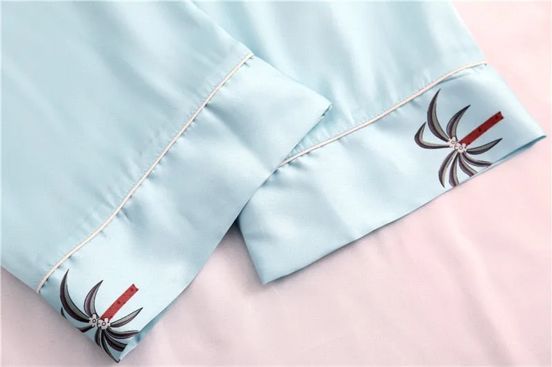 Exotic Satin Pajama set