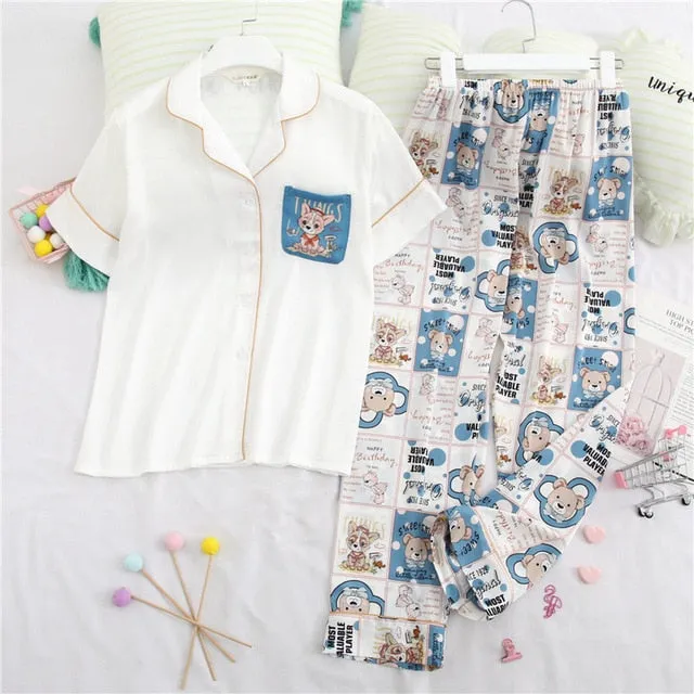 Exotic Satin Pajama set