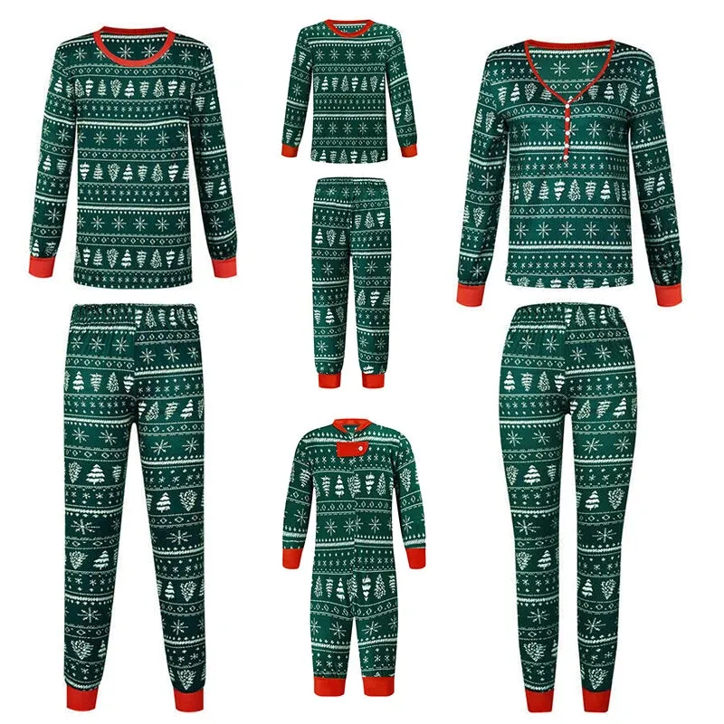 Family Matching Christmas Sleepwear Pajamas Set